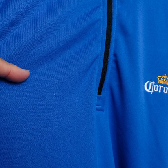 Callaway Quarter Zip Golf Pullover Mens Large Blue Corona Logo - Picture 6 of 6